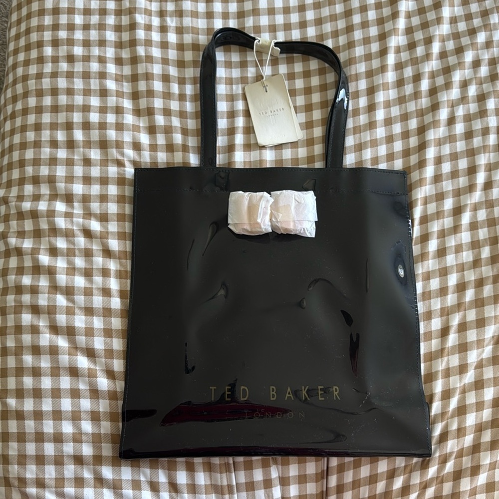 Ted Baker Black Tote Bag with Pink Bow
